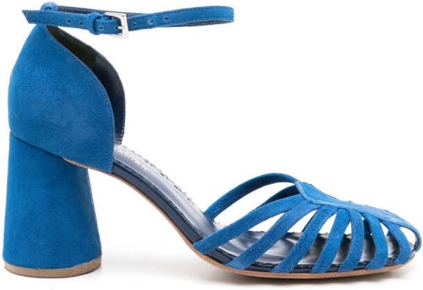 Sarah Chofakian Hilda gekooide sandalen Blauw