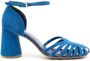Sarah Chofakian Hilda gekooide sandalen Blauw - Thumbnail 1