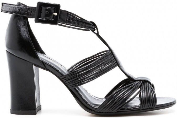 Sarah Chofakian Isabella sandalen met enkelbandje Zwart