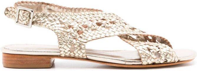 Sarah Chofakian Isolde metallic sandalen Goud