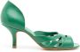 Sarah Chofakian Kate pumps met open neus Groen - Thumbnail 1