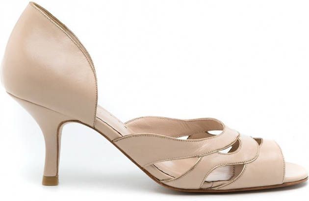 Sarah Chofakian Kate sandalen met open neus Beige