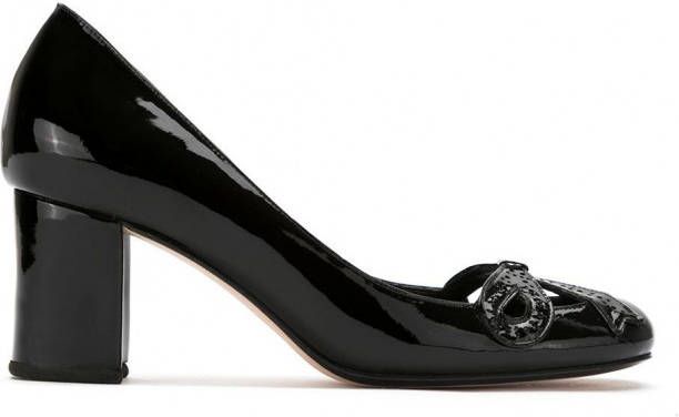 Sarah Chofakian patent leather pumps Zwart