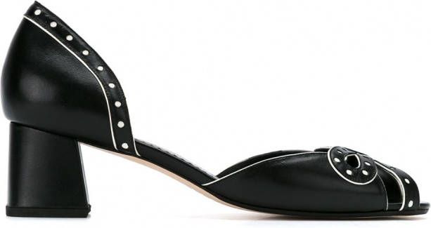 Sarah Chofakian leather pumps Zwart