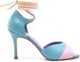 Sarah Chofakian Léon tweekleurige sandalen Blauw - Thumbnail 1