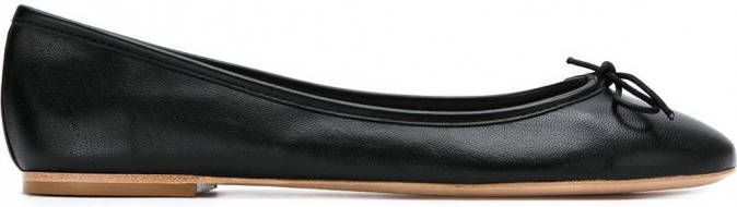 Sarah Chofakian leather ballerinas Zwart