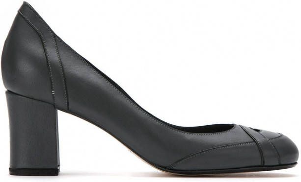 Sarah Chofakian panelled leather pumps Grijs