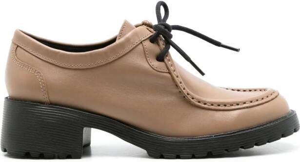 Sarah Chofakian Leren Oxford schoenen Bruin