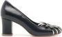 Sarah Chofakian Jacques 55mm leren pumps Blauw - Thumbnail 1