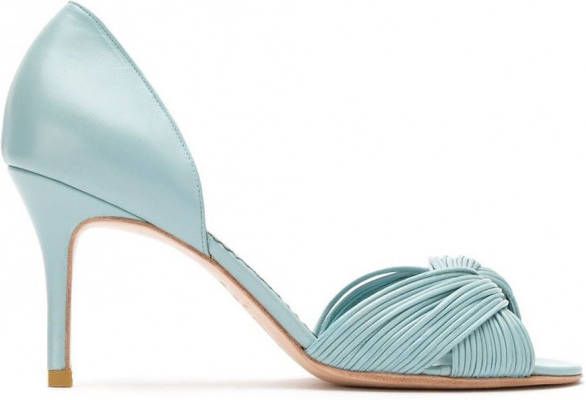 Sarah Chofakian Leren pumps Blauw