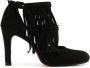 Sarah Chofakian Jean 75 pumps met franje Zwart - Thumbnail 1