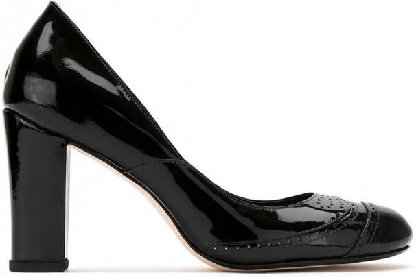 Sarah Chofakian Leren pumps Zwart