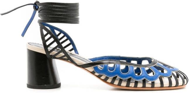 Sarah Chofakian Lilibet sandalen met enkelband Blauw