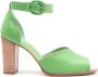 Sarah Chofakian Lorraine leren sandalen Groen - Thumbnail 1