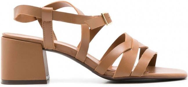 Sarah Chofakian Lygia sandalen met bandjes Bruin