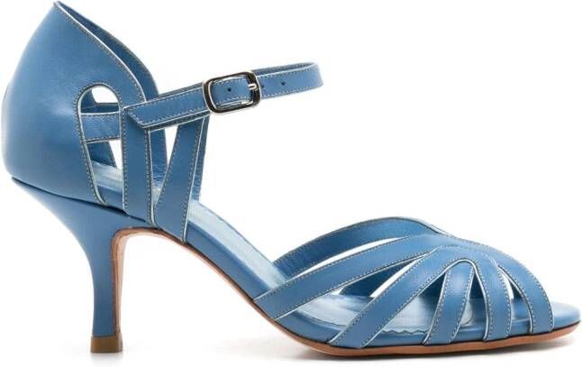 Sarah Chofakian Marcel uitgesneden sandalen Blauw