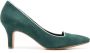 Sarah Chofakian Banoni 75mm leren pumps Groen - Thumbnail 1