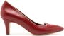 Sarah Chofakian Banoni 55mm leren pumps Rood - Thumbnail 1