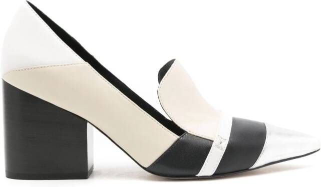 Sarah Chofakian Marianna pumps met puntige neus Wit