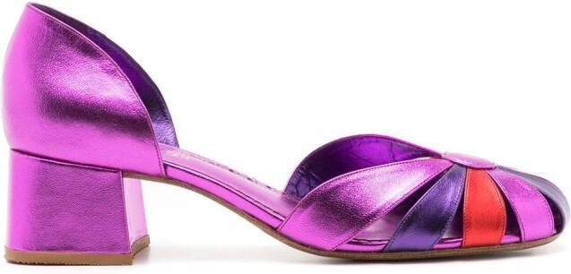 Sarah Chofakian Marjorie pumps met vlakken Roze