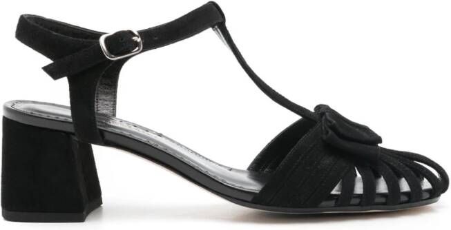 Sarah Chofakian Marly suède sandalen Zwart