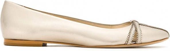 Sarah Chofakian Metallic ballerina's Zilver