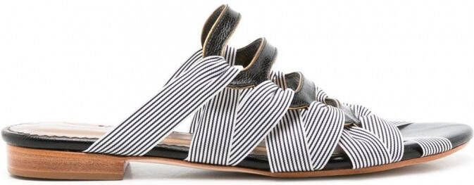 Sarah Chofakian Mia sandalen met bandje Blauw