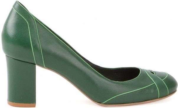 Sarah Chofakian mid-heel pumps Groen