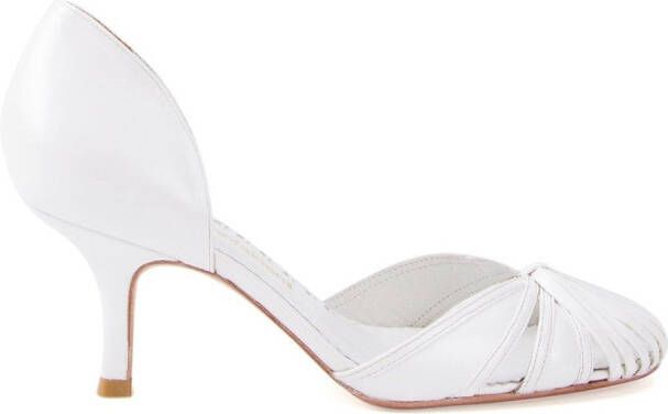 Sarah Chofakian mid-heel pumps Wit