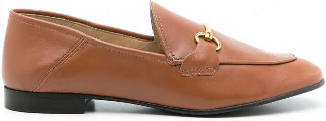 Sarah Chofakian Milao leren loafers Bruin