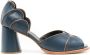Sarah Chofakian Pattrice sandalen met gewelfde afwerking Blauw - Thumbnail 1