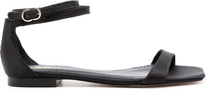Sarah Chofakian Penelope sandalen met enkelbandje Zwart