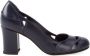 Sarah Chofakian pumps met chunky hak Blauw - Thumbnail 1