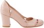 Sarah Chofakian pumps met chunky hak Beige - Thumbnail 1