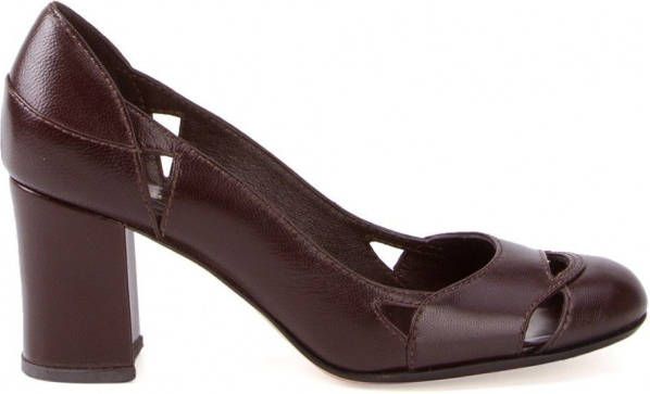 Sarah Chofakian pumps met chunky hak Rood