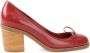 Sarah Chofakian pumps met chunky hak Rood - Thumbnail 1