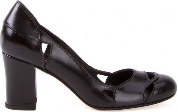 Sarah Chofakian pumps met chunky hak Zwart