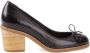 Sarah Chofakian pumps met chunky hak Zwart - Thumbnail 1