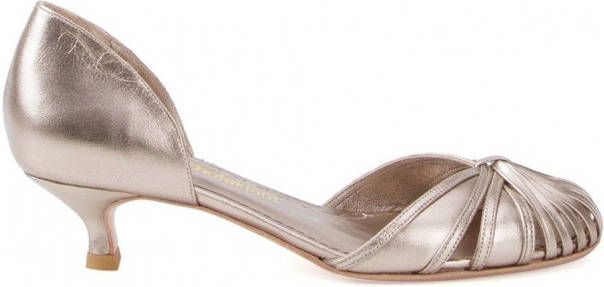 Sarah Chofakian pumps met lage hakken Metallic