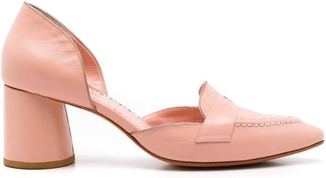 Sarah Chofakian Pumps met puntige neus Roze