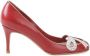 Sarah Chofakian pumps met ronde neus Rood - Thumbnail 1