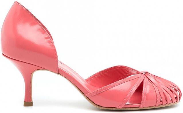 Sarah Chofakian Pumps met uitgesneden detail Roze