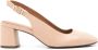 Sarah Chofakian Quartier leren pumps Beige - Thumbnail 1