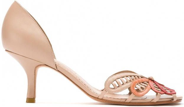 Sarah Chofakian Quero leren pumps Beige