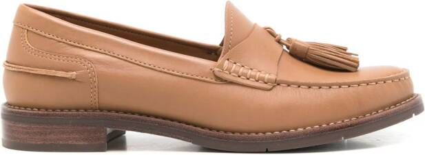 Sarah Chofakian Rive Droit leren loafers Bruin