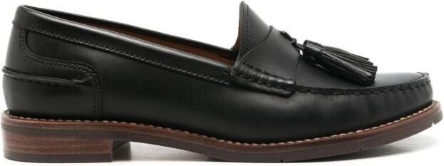 Sarah Chofakian Rive Droit leren loafers Zwart