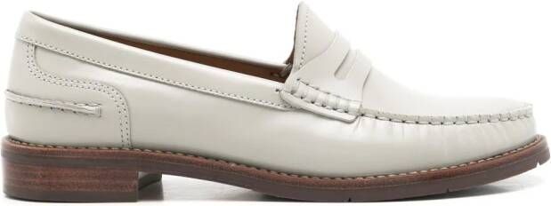 Sarah Chofakian Rive Gauche leren loafers Grijs