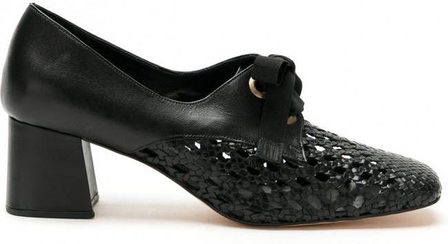 Sarah Chofakian Romance leren pumps Zwart