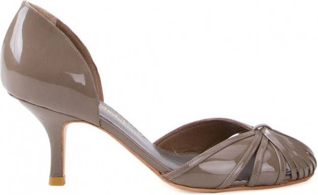 Sarah Chofakian round-toe pumps Grijs