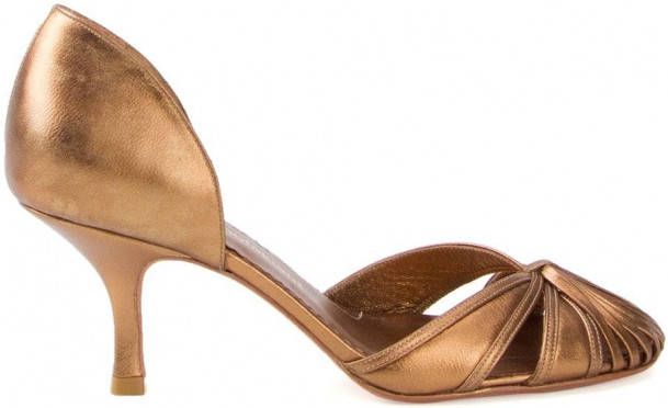 Sarah Chofakian round-toe pumps Metallic